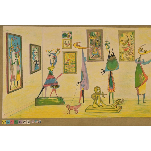 This vintage signed and titled aquatint limited edition print is by the Spanish artist Guillermo Silva Santamaria. He was...