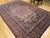 Vintage Persian Isfahan Rug, Hand-Knotted Wool, Floral Pattern, Ivory & Red, 8x12 For Sale - Image 10 of 18
