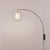 2020s Bloom Sphere Arc Lamp - Black Nickel, Steel Base, White Satin Shade, Dimmable For Sale - Image 5 of 6