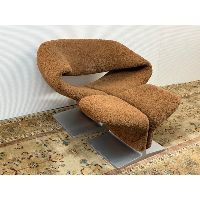 Artifort Pierre Paulin for Artifort Ribbon Chair + Ottoman, Set For Sale - Image 4 of 12