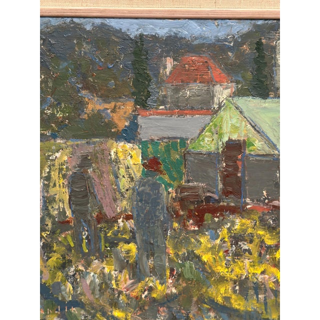 Svän Grandin, Farm, 1960s, Oil on Panel, Framed For Sale - Image 16 of 18