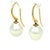 Paspaley 18ct Yellow Gold Australian South Sea Pearl Shepherd Hook Earrings 5.4g, Pair For Sale - Image 6 of 11