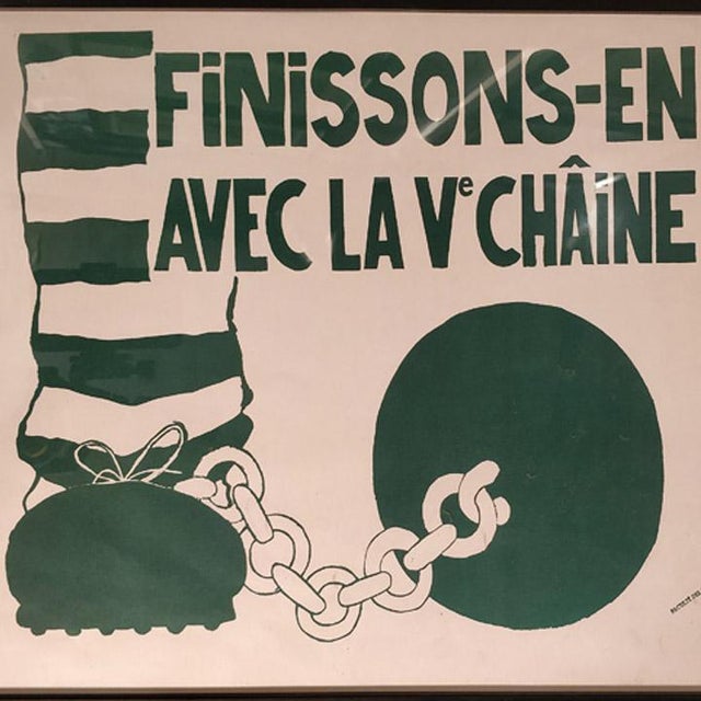 Old illustration of May 68 framed. Dimensions: Height: 52 cm - Width: 35 cm. This piece is designed in the style of the...