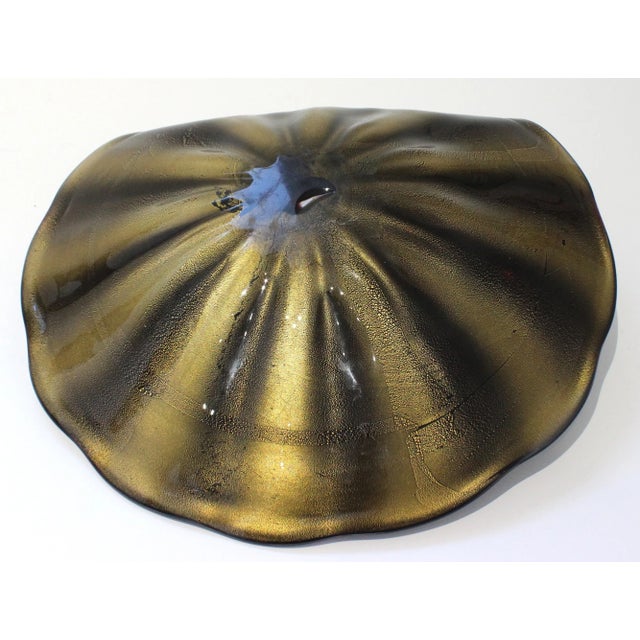Glass Shell Serving Dish Murano Licio Zanetti Signed For Sale - Image 7 of 13