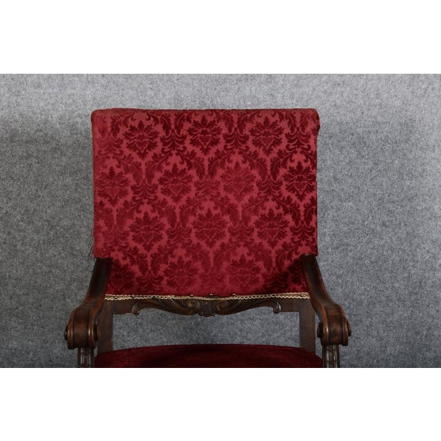 Antique Renaissance Armchair, 1900 For Sale - Image 4 of 18