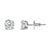A timeless jewelry essential, these white diamonds studs will bring unparalleled sparkle to your ears. These elegant lab...