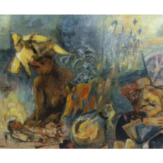 Josette Dubost is a French artist born in 1936 who lives & works in Solliès-Pont, France. This piece is attributed to the...