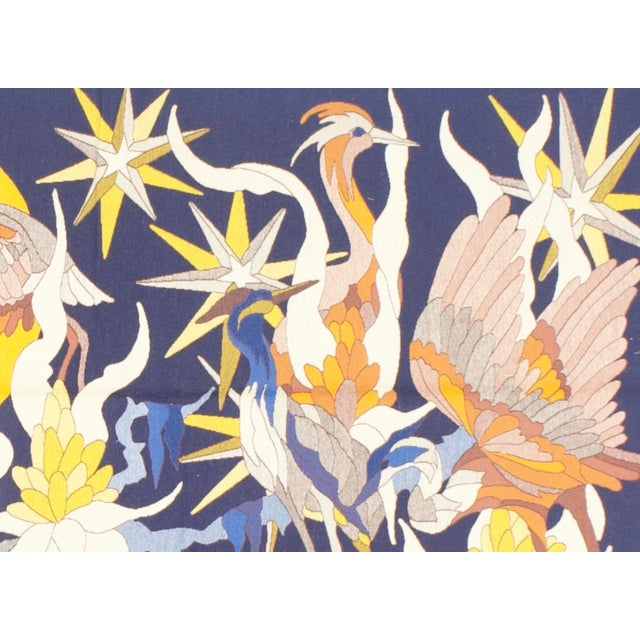 Mid Century French Tapestry Signed by Jean Lurcat Artist Desginer 3’11” X 6’6” For Sale - Image 4 of 6