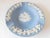 Small Wedgwood Blue Round Mid Century Ashtray. Perfect for rings, earrings, boudoir bathroom accessories. The dish was...