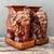 Vintage Glazed Ceramic Elephant Low Stools - A Pair For Sale - Image 9 of 12