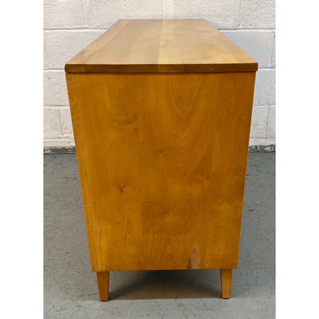 Wood 1960s Mid-Century Modern Birch Writing Desk by Morris of California For Sale - Image 7 of 12
