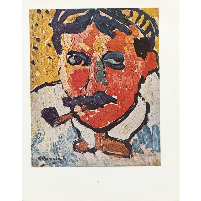 1950s After Maurice De Vlaminck "Portrait of Derain", Full-Color Print For Sale