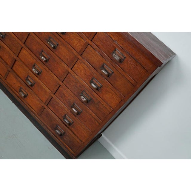 Large Dutch Oak Apothecary Cabinet, 1930s For Sale - Image 3 of 16