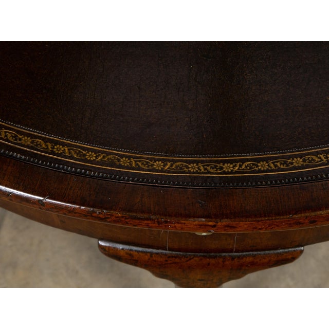 English Georgian Period 1820s Demilune Flip Top Console Table with Compartment For Sale - Image 4 of 12