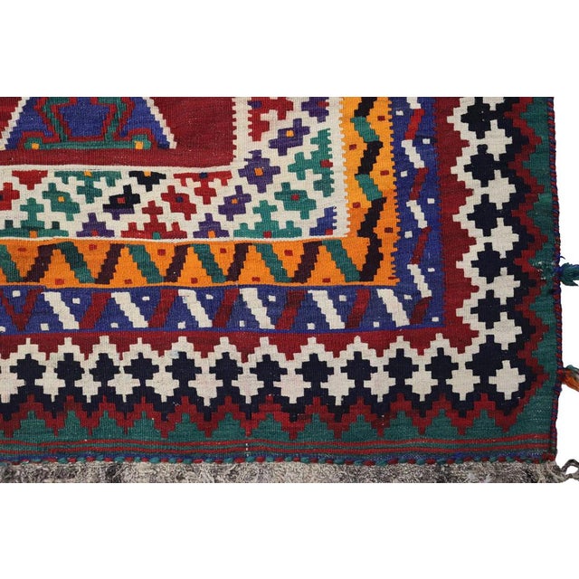 Vintage Qashqari Rug,, 1920s For Sale - Image 9 of 18