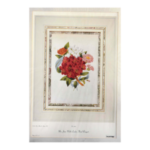 1980s Mrs. Jane Webb-London Floral Bouquet Lithoprint
