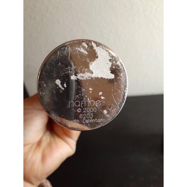 Art Deco Vintage Nambe Silverplated Taper Candlestick Holders- Set of 2 For Sale - Image 3 of 7