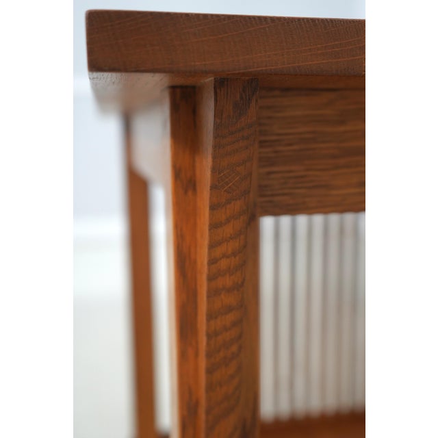 Stickley Square Mission Oak Lamp Table For Sale - Image 10 of 14