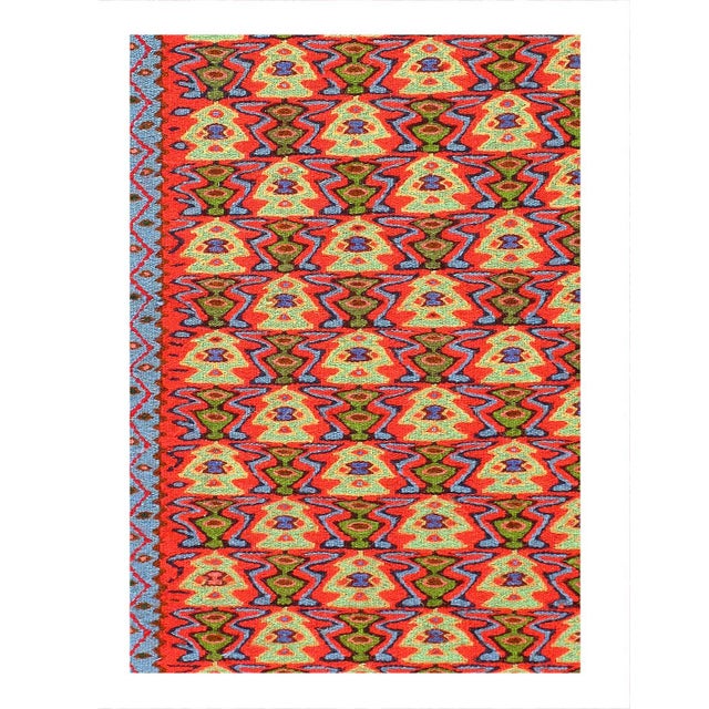 Add a touch of elegance to your home with this casual chic hand woven Kilim wool rug. Constructed on a loom by Nomad...