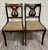 Traditional Vintage Duncan Phyfe Style Harp Back Lyre Back Dining Chairs - Pair For Sale - Image 3 of 9