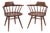George Nakashima Walnut Captain's Armchairs, Pair For Sale