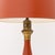 Modern Mid 20th Century Italian Orange Toleware Table Lamps, Pair For Sale - Image 3 of 5