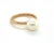 Contemporary Mid 20th Century Tiffany & Co. Hard Wear Pearl 18k Rose Gold Ring Size 5 For Sale - Image 3 of 5