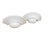 This stylish and chic crescent-shaped set is made of natural white alabaster and have a large size. The lamps have a...