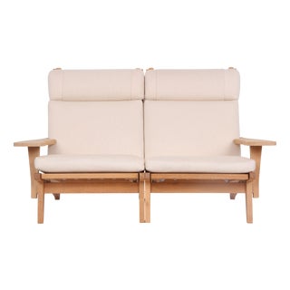 GE375 Sofa in Savak Upholstery from Hans J Wegner​​, 1970s, Set of 2 For Sale
