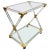 Acrylic Brass & Glass Serving Cart, Italy, 1970s For Sale - Image 13 of 13