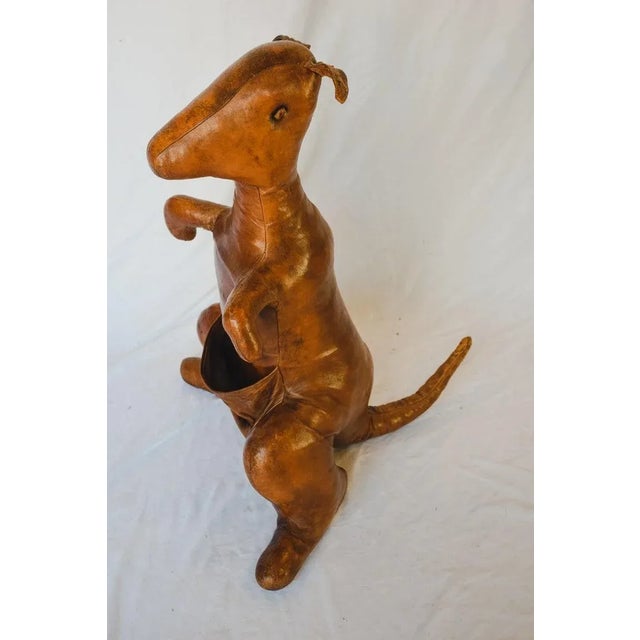 Handsome leather kangaroo by Omersa. Made for Abercrombie & Fitch in the 1960's as a store display. It’s pouch is the...