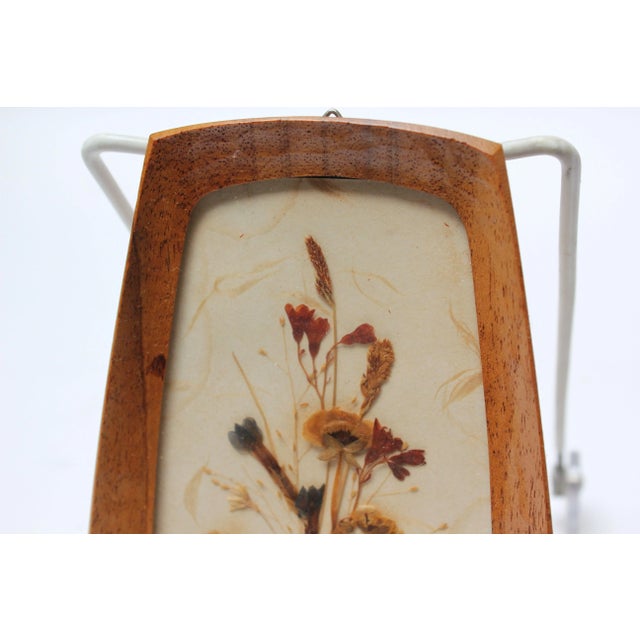 Beige Set of Two Vintage Swiss Pressed and Dried Floral / Herbier Art Panels by Reichlin For Sale - Image 8 of 13