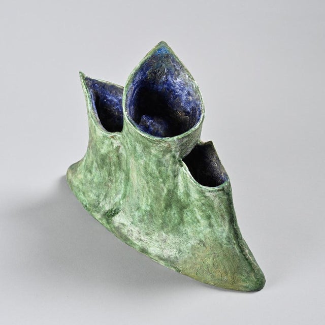 Forest Green Vintage Vase by Beatrice Cenci, Italy, 1960 For Sale - Image 8 of 11