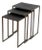 Modern Wrought Iron Nesting Tables, 3 For Sale