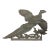 Mid Century Cast Aluminum Silvertone Flying Pheasant Wall Sculpture For Sale