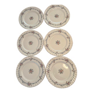 Late 20th Century Minton Chartwell Fine Bone China Plates (6) For Sale
