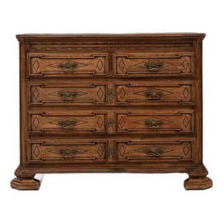 19th Century France Baroque Tan Wood Chests of Drawers For Sale