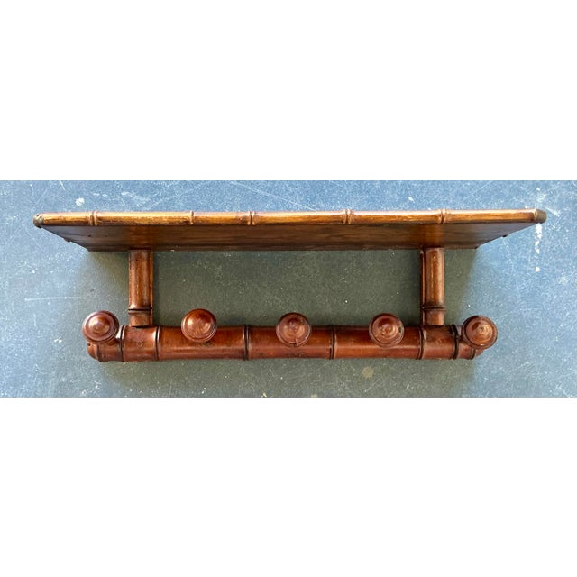 Brown Vintage Boho Turned Wood Coat Rack For Sale - Image 8 of 12