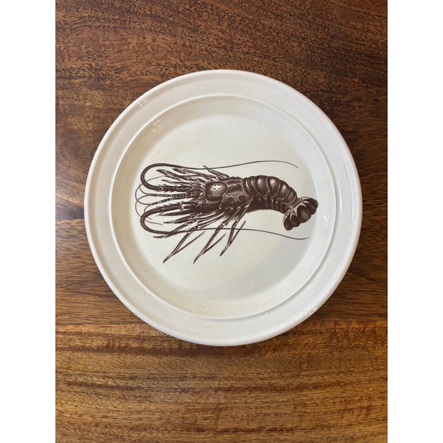 Vintage Portmeirion Kingdom of the Sea Shellfish Plates - Set of 4 For Sale In Miami - Image 6 of 10