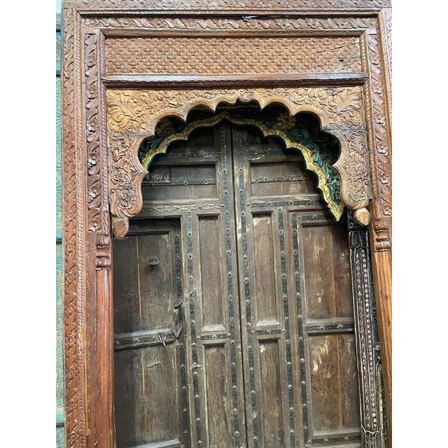 1920s Archway Carved Teak Cusped Haveli Decorative Arch Chairish
