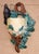 Decorate a kitchen, garden room, or covered patio wall with this charming antique French barbotine wall pocket. Crafted in...