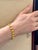 Heart Link 24 Karat Pure Yellow Gold Solid Bracelet, 16.5 Gm, 6.8 INCH For Sale - Image 11 of 18
