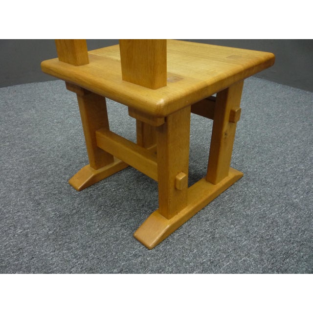 Oak Dining Chairs, 1980s Set of 5 For Sale - Image 13 of 16