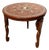 Indian Round Side Table in Wood For Sale