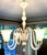 2010s Handmade in Italy Murano White Glass Six Arm Chandelier For Sale - Image 5 of 5