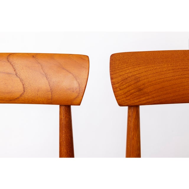 Brown Vintage Teak Dining Chairs from Farsø Stolefabrik, 1960s, Set of 3 For Sale - Image 8 of 10