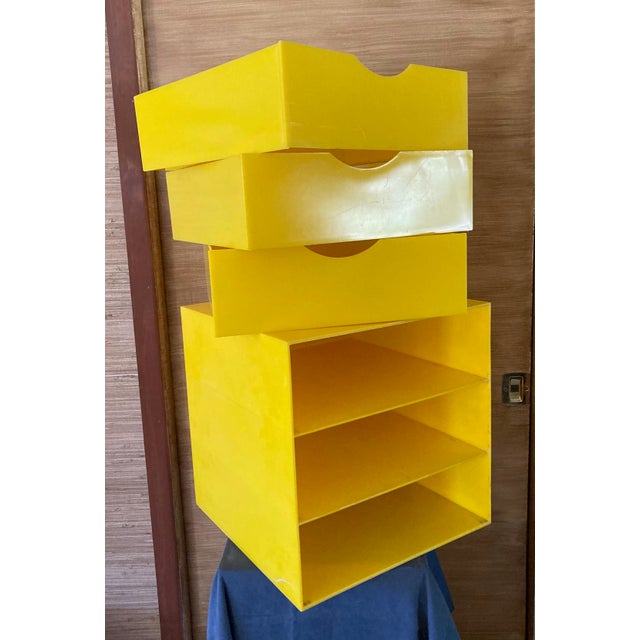 1970s Palaset-Style Scandinavian 15" Cube W. 3 Drawers For Sale - Image 4 of 12