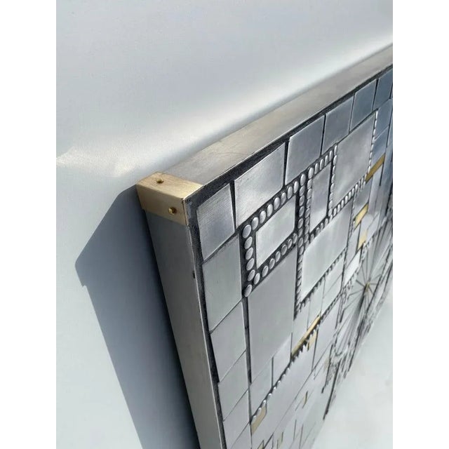 1960s Mosaic Aluminum Wall Sculpture by Raf Verjans For Sale - Image 10 of 13