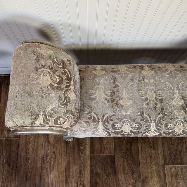 Ornate Rococo Revival Silver Gilt Bench / Settee For Sale - Image 12 of 14