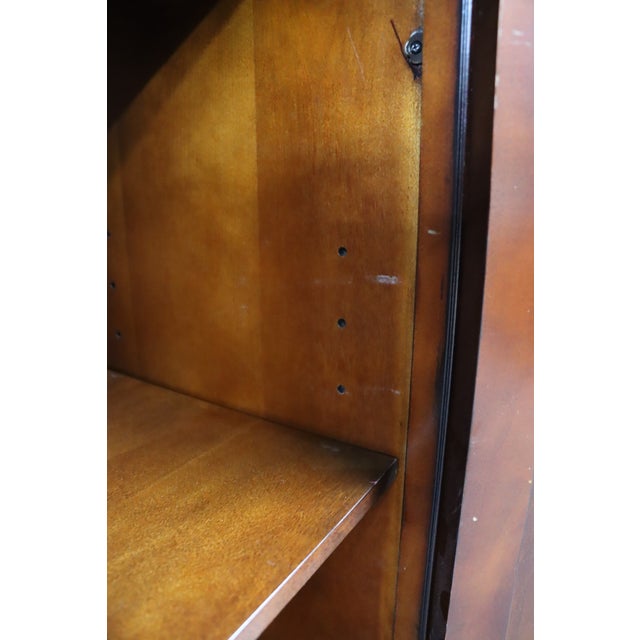 American Signature Cherry Linen Press Cabinet With Drawer For Sale - Image 12 of 14